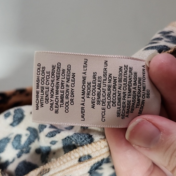 Philosophy Leopard Print Women's Midi Cardigan Kimono Medium Pockets - Picture 9 of 10